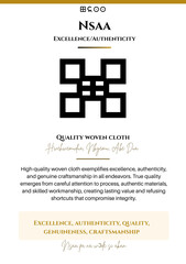 Adinkra Symbol: Excellence and Authenticity Design