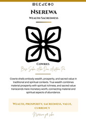 Nserewa Adinkra Symbol: Wealth and Sacredness