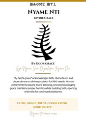 Adinkra Symbol Nyame Nti - Divine Grace