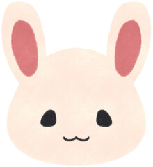귀여운 토끼 얼굴