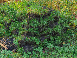 Stacked Earth and Greenery