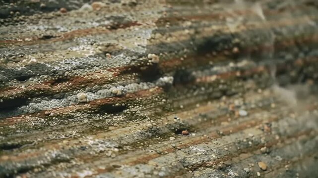 Close up sand sediments texture for geology and soil study background, texture, pattern, geology, science, sediment, soil study.