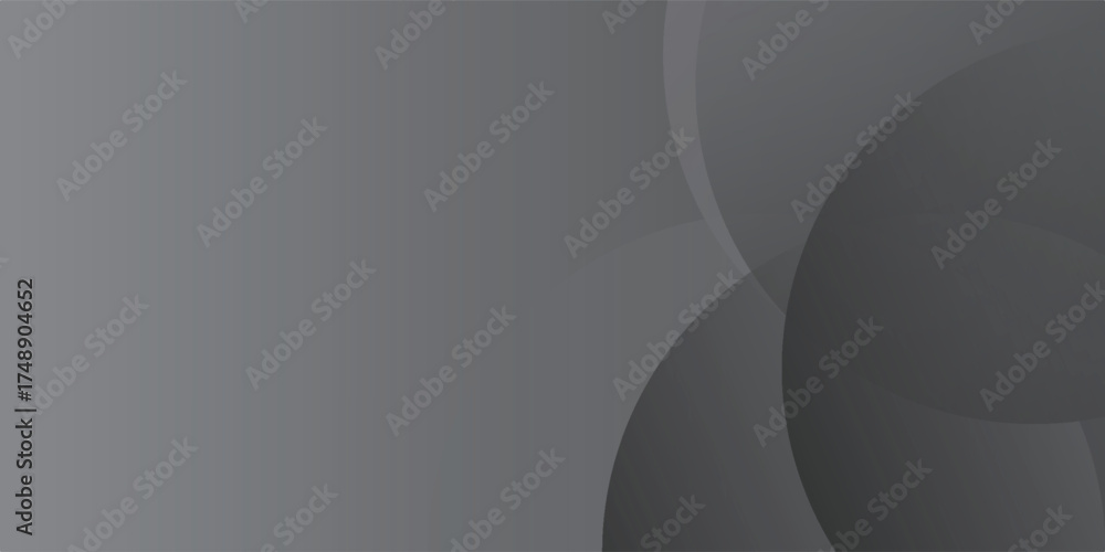 Wall mural elegant dark gray overlapping circles background with subtle light play, providing a modern and soph