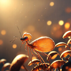 Extreme Macro Shot of an Ant in High Detail