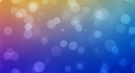 Soft bokeh lights gradient background with rainbow hues