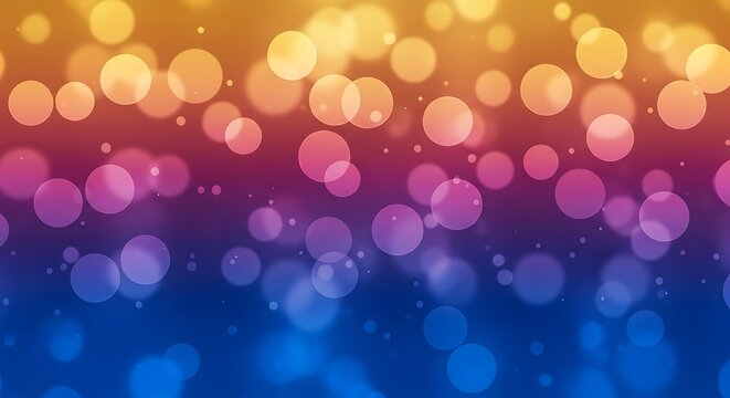 Vibrant bokeh lights abstract background gradient