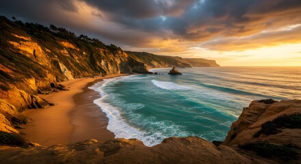 Golden Hour Coastal Majesty