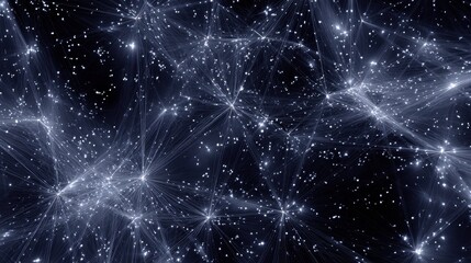 Beautiful photo of abstract starry network design.