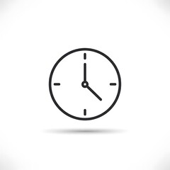 Clock Icon - Simple Time Representation for Schedules and Deadlines.