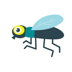 Cartoon Fly Insect Pest Illustration