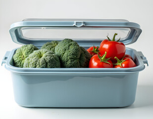 fresh vegetables in a box