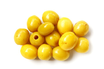 Pickled jujube fruits with a sweet and tangy flavor.