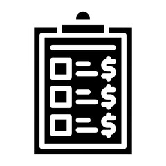 price list icon