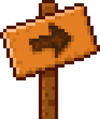 픽셀 화살표 표지판