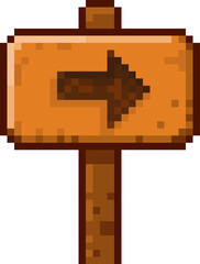 픽셀 화살표 표지판