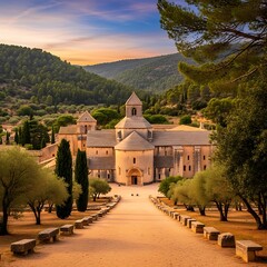 Senanque Abbey - A serene view of the historic monastery in Provence.