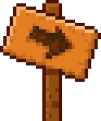 픽셀 화살표 표지판