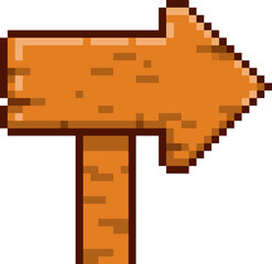 픽셀 화살표 표지판