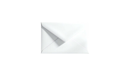 A pristine white envelope centered against a stark black background, lit
