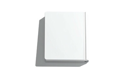 A top-down view of a white open book against a black background