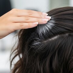 Hair Treatment Application - Nourishing Scalp for Healthy Hair Growth.