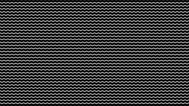 Horizontal Zigzag Lines Pattern in White on Black Background texture geometric