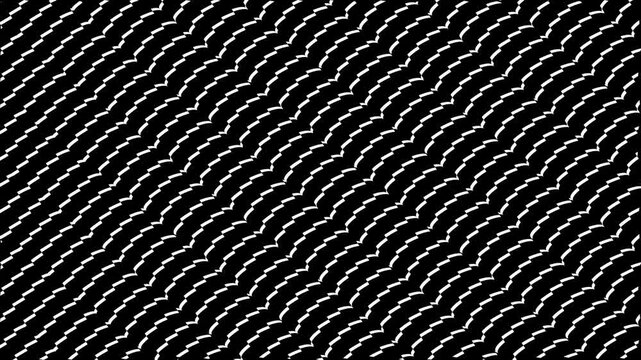 Abstract White Curved Dashed Lines Pattern on Black Background Diagonal Waves image photo