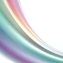 Obraz premium Abstract Colorful Light Curves on Transparent Background