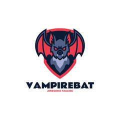 Mascot Modern Bat Logo Design