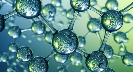 Abstract 3D rendering of an intricate molecular structure, symbolizing advanced scientific research and technological innovation in chemistry and biology