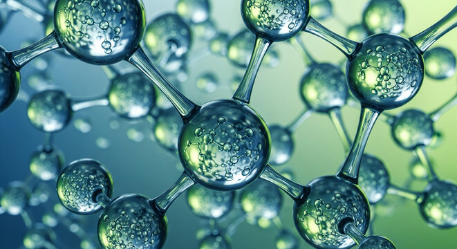 Abstract 3D rendering of an intricate molecular structure, symbolizing advanced scientific research and technological innovation in chemistry and biology