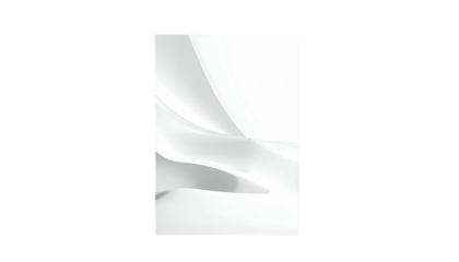 Abstract white flowing curves against a contrasting black background