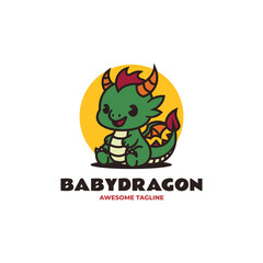 Mascot Baby Dragon Logo Design
