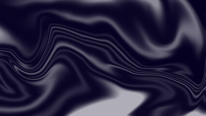 Dark navy and gray abstract fluid marble texture background. Elegant, smooth, deep blue silk or satin wave pattern.