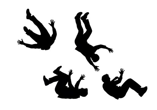 Silhouettes of Falling People - A Visual Representation of Failure.