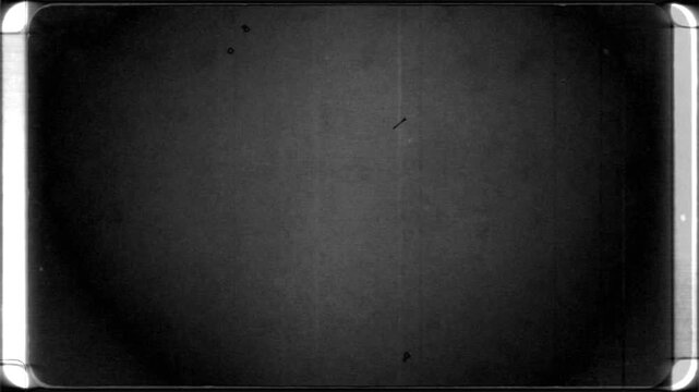 Retro style film grain effect with frame and distorted textures and glitches