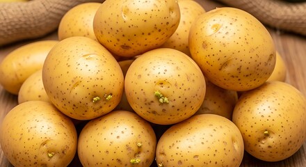 Pile of Fresh Potatoes - A Versatile and Nutritious Staple Food.