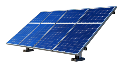 Solar panels against a black backdrop