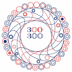 Typographic Abstract Circle