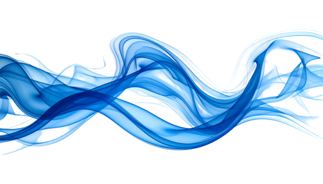 Abstract blue swirls on black ground - Powered by Adobe