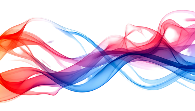 Colorful smoke swirls on dark ground