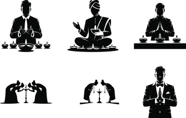 Traditional Diwali Celebration Vector Bundle