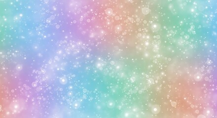 Obraz premium Dreamy gradient background with glowing dots and soft color transitions