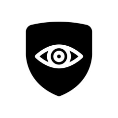Security Shield with All-Seeing Eye Icon
