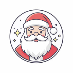Festive Santa Claus Illustration for Christmas Celebrations.