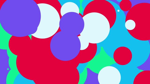 Background with overlapping circles of different sizes.