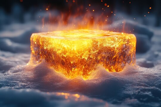 Ice on fire.