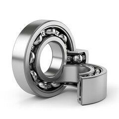 Ball Bearing Cutaway - Precision Engineering and Mechanical Component Illustration.