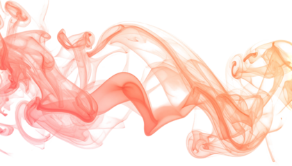 Swirling orange abstract smoke design