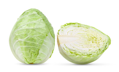 Fototapeta premium pointed cabbage on white background